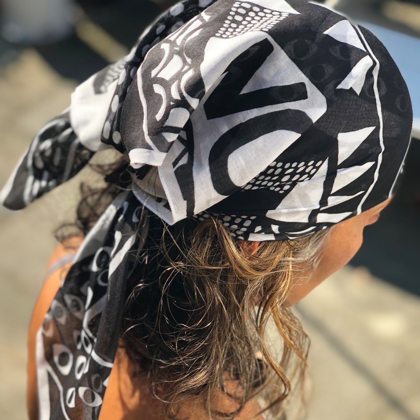 SNAKE CHARMER BLACK BANDANA