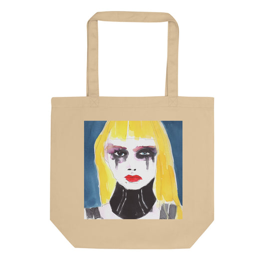 MASCARA GIRL ART TOTE BAG