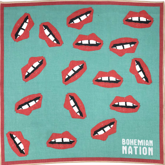 LOOSE LIPS SEAGREEN BANDANA