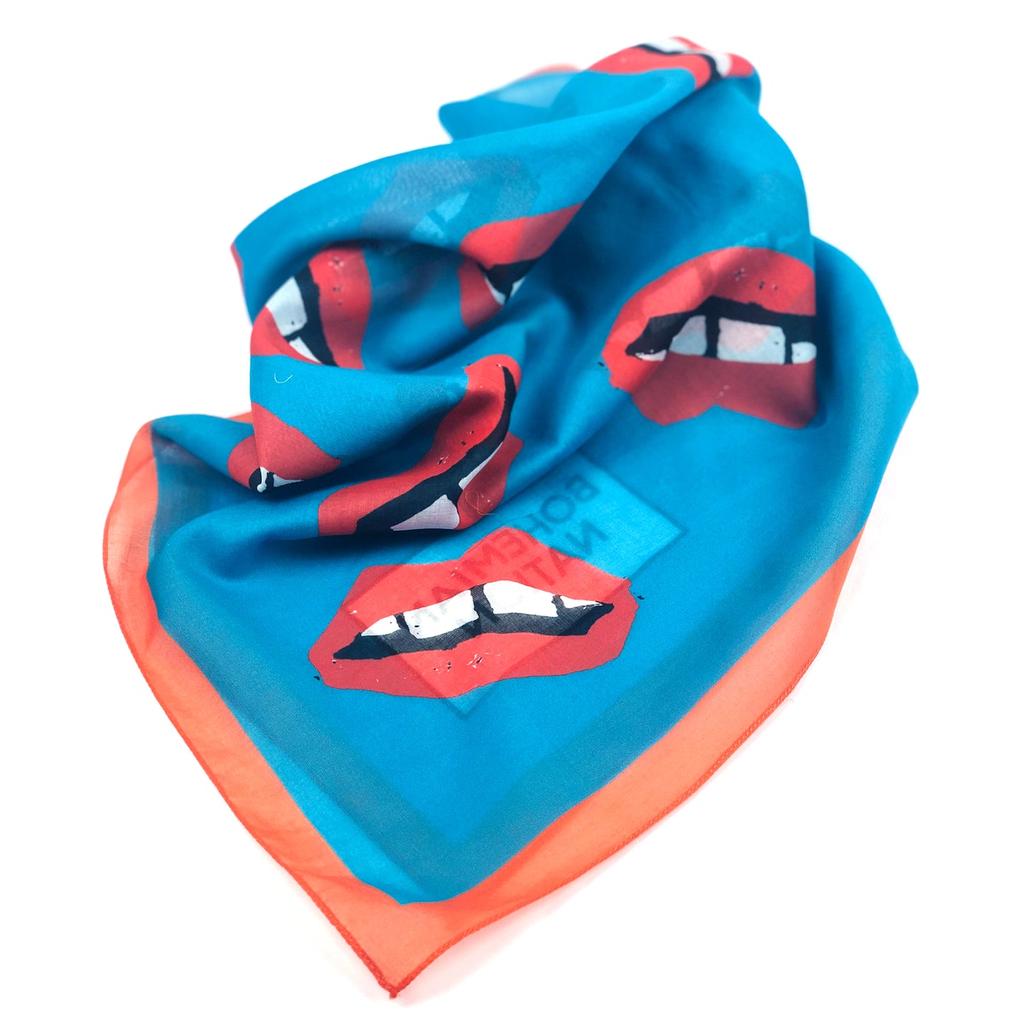 LOOSE LIPS BANDANA BLUE