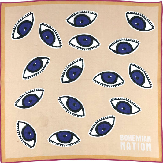 I'VE GOT MY EYES ON YOU NUDE BANDANA